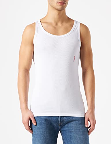 HUGO Tank Top Twin Pack Camiseta de Tirantes, White100, S 2 para Hombre