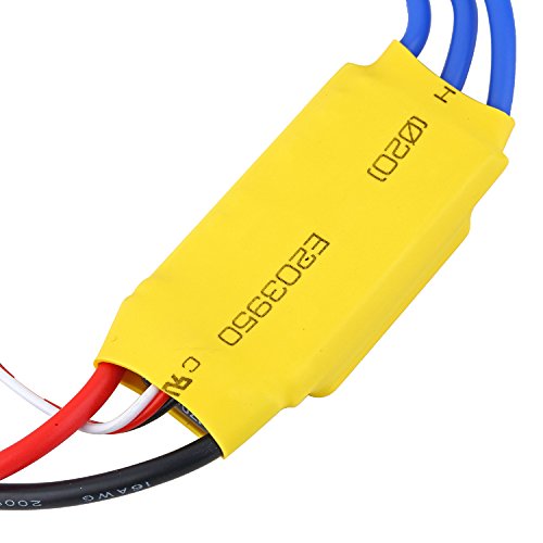 ICQUANZX Controlador de Velocidad eléctrico del Motor sin escobillas RC 30A, Controlador de Velocidad del Motor sin escobillas ESC, para RC BEC ESC T-Rex 450 V2 Helicopter Boat