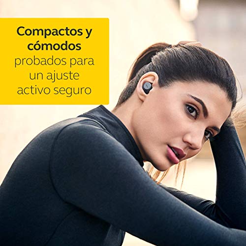 Jabra Elite Active 75t, Auriculares deportivos inalámbricos con Cancelación Activa de Ruido y batería de larga duración para llamadas y música , Gris