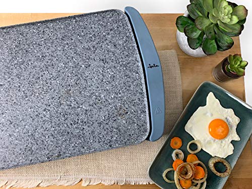 Jata GR600AM Plancha de asar, 2500 W, Granite, Gris y azul [Exclusiva Amazon]