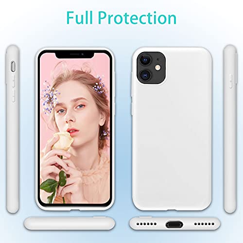 Jilicsan 10X Fundas para iPhone 11 (6.1"),Carcasa Silicona de Color Sólido Anticaída,Cubierta Flexible Ultrafina a Prueba de Arañazos y Golpes—10 Colores