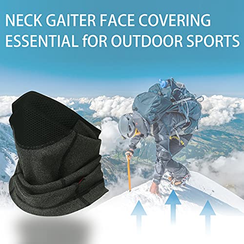 Kakveiai Braga Cuello Hombre o Mujer Moto, Mascarilla Multifuncional, Calentador de Cuello Deporte, para Ciclismo Senderismo Correr Pesca Deportes al Aire Libre (Negro)