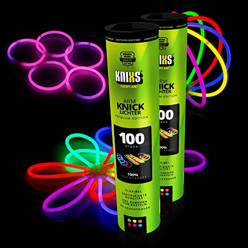 KNIXS - 200 luces de pliegue, durante 10 años en la calidad de profesional, la nota de prueba alemana: 1,6 / con eso 200 indios de verbo x 3D + 4 indios de verbo de pelota por separado, 6 colores MEZCLA SOBERBIA