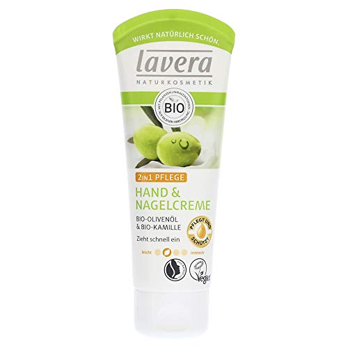 lavera mano & uñas Crema 2 in1 Cuidado - bio aceite de oliva & bio camomila, 75ml