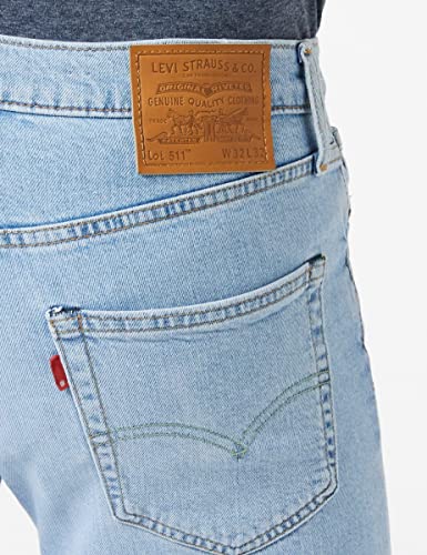 Levi's 511 Slim Fit Vaqueros, Light Indigo Flat Finish, 36W / 32L para Hombre