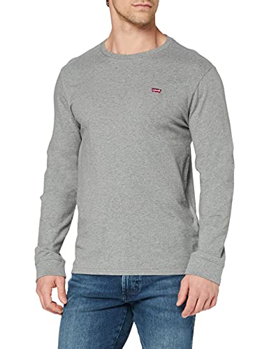 Levi's LS Original Hm tee Camisa de Manga Larga, Medium Grey Heather, L para Hombre