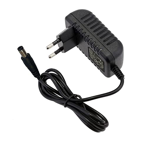 LEYF Universal Adaptador de Fuente de alimentación 12V DC 1.5A, AC 100-240V 50/60Hz, Adaptador de Corriente, Cargador / 120 cm Longitud del Cable (Conector Jack de 5,5 – 2,5 mm)