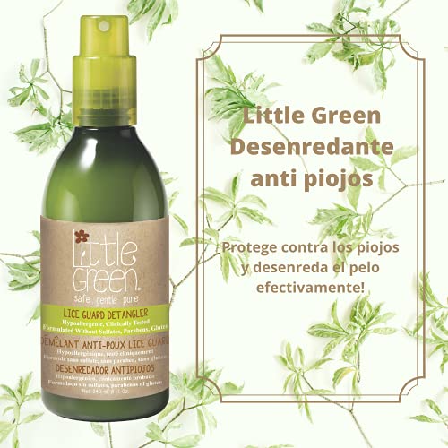 Little Green - Acondicionador desenredante anti piojos 240 ml con extracto de árbol de té | impide la aparición de piojos