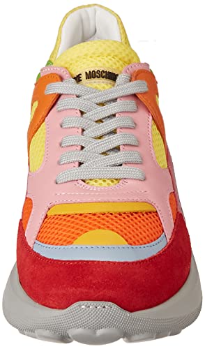 Love Moschino Nuova pre-Collezione Primavera Estate 2022, Zapatillas Deportivas Mujer, Naranja, 38 EU