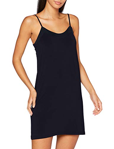 Marc O'Polo Body & Beach W-Nighty Camisa de Noche, Negro Azul, L para Mujer