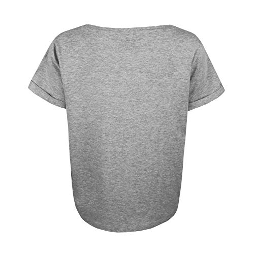 Marvel Avengers Captain Camiseta, Gris (Grey Marl SPO), 42 (Talla del Fabricante: Large) para Mujer