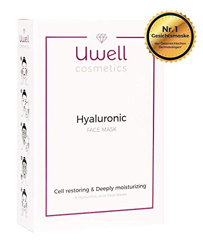 Mascarilla 2 piezas Hyaluron | Máscara hyaluronic | Mascarilla de hidrogel | Máscara de vellón de ácido hialurónico | Hidratante | Vegano | aplicación simple | Pack de 2 piezas (2)