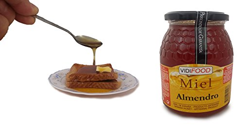 Miel de Almendro - 1kg - Producida en España - Tradicional & 100% pura - Aroma Floral y Frutal, Sabor Dulce