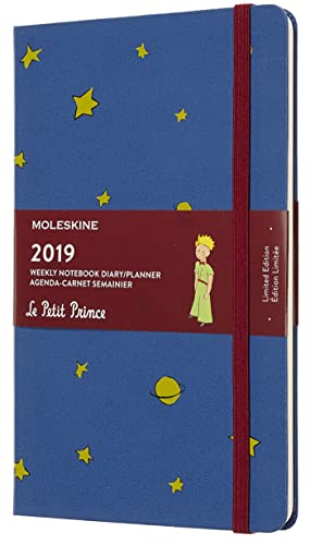 Moleskine DPP12WN3Y19 - Libreta semanal 12m de edición limitada Petit Prince, grande, color azul de amberes