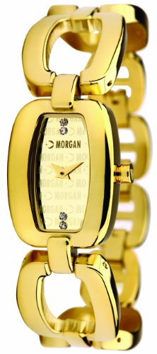 Morgan De Toi - Reloj analógico de Cuarzo para Mujer con Correa de Acero Inoxidable, Color Dorado