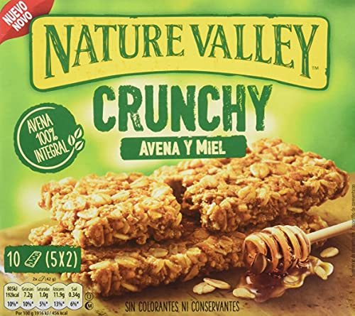 Nature Valley Crunchy Avena y Miel Barrita de Cereales, 5 x 42g