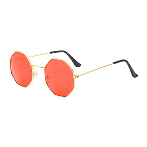 NJJX Moda Para Mujer Irregular Girls Lente Colorida Marco De Metal Gafas De Sol Gafas Para Mujer Gafas De Conducción Anti-Uv400 Venta Al Por Mayor 9