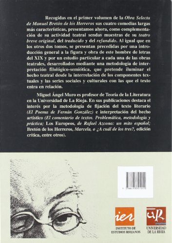 Obra Selecta II: Teatro breve original y traducido. Teatro refundido: 3 (Colección de Textos Riojanos)