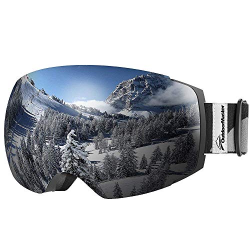 OutdoorMaster Gafas de esquí Pro - Lente Intercambiable sin Marco 100% Protección UV400 Gafas Ski Snowboard for Mujer & Hombre