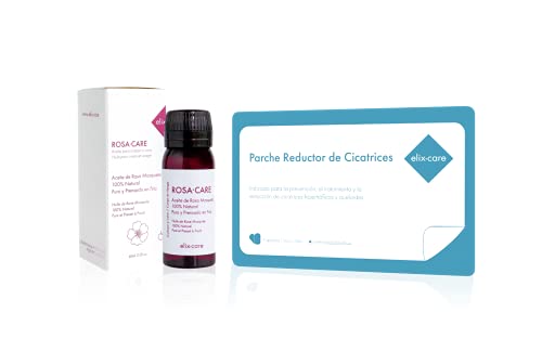 Pack Cicatrices - Parche Reductor de Cicatrices con Ácido Hialurónico + Rosa Mosqueta 100% Natural - Ideal cicatrices y queloides: cesárea, cirugías estéticas, quemaduras