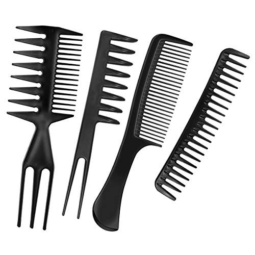 Peines para el peinado del cabello, Netspower 10Pcs Peluquería profesional Peine para el cabello Peine en peine Accesorios para la peluquería Gadgets Set Herramientas de peluquería con bolsa