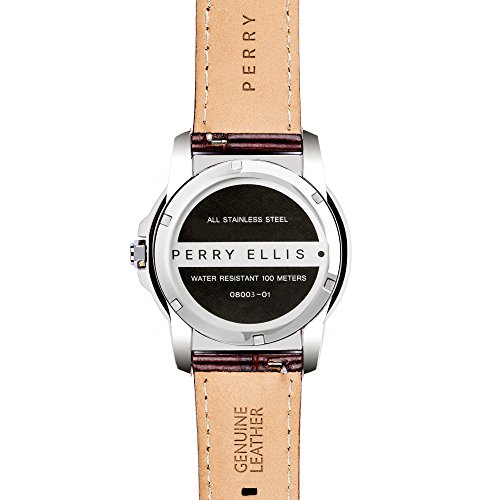 Perry Ellis Decagon Unisex 42mm Quartz Watch 08003-01