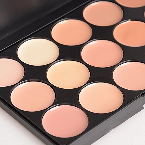 PhantomSky 15 Colores Corrector Camuflaje Paleta de Maquillaje Cosmética Crema #2 - Perfecto para Uso Profesional y Diario