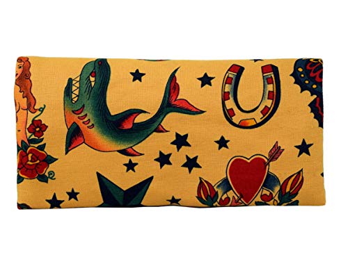 Plan B Pitillera Tabaco de Liar, Yolo Tattoo, 16 x 8,5 cm, 50 g, con Bolsa Interior Goma Eva, Multicolor