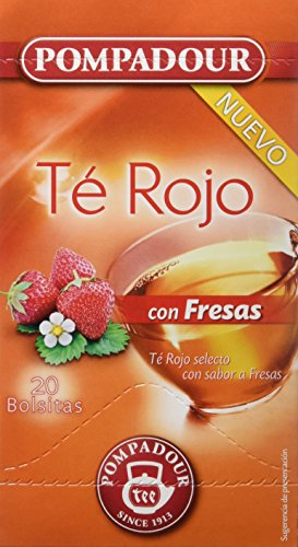 Pompadour Té Rojo con Fresas - 20 Bolsitas