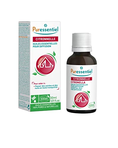 Puressentiel - Anti-Pic - Difusión Citronela - Aceites esenciales para difusión - Ideal para preservar la tranquilidad de sus tardes y noches de verano - 30ml