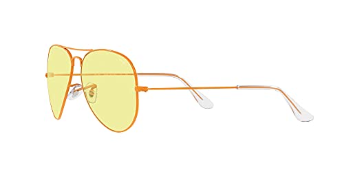 Ray-Ban Rb3025 Aviator Classic Evolve Photochromic Gafas, Naranja, Standard para Hombre