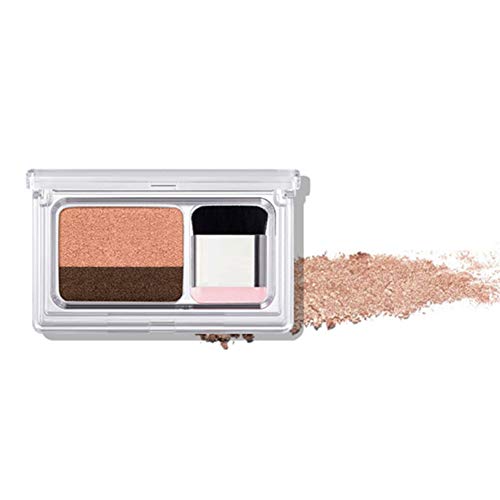 Rocita Sombras de Ojos,Paleta de sombra de ojos de Lazy Double Colors Profesional Paleta de Maquillaje Cosmética Eyeshadow (Perla)