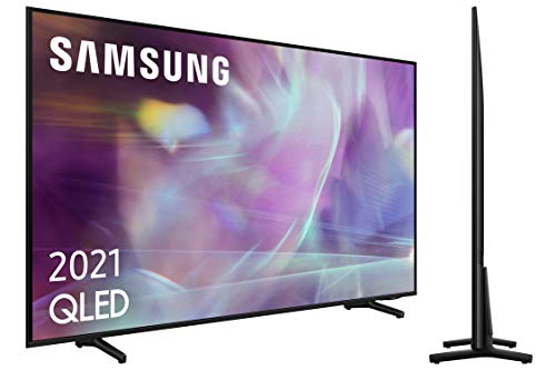 Samsung QLED 4K 2021 43Q60A - Smart TV de 43" con Resolución 4K UHD, Procesador 4K, Quantum HDR10+, Motion Xcelerator, OTS Lite y Alexa Integrada