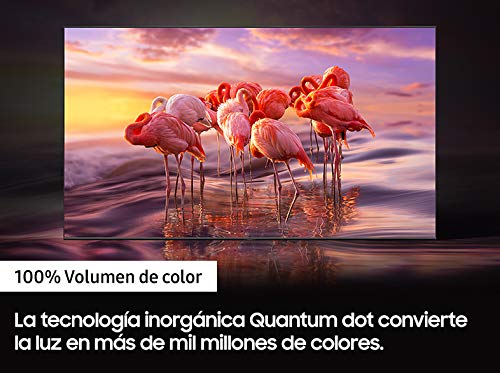 Samsung QLED 4K 2021 43Q60A - Smart TV de 43" con Resolución 4K UHD, Procesador 4K, Quantum HDR10+, Motion Xcelerator, OTS Lite y Alexa Integrada