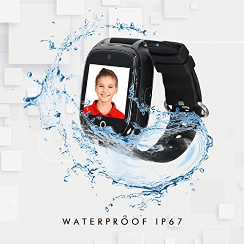 SaveFamily SUPERIOR. Reloj inteligente niño con Cámara. Llamadas, Botón SOS , Anti-Bullying, Chat Privado, Modo Colegio, Mensajes y Waterproof. Reloj GPS niños. Smartwatch niño Negro