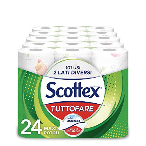 Scottex Tuttofare, dos lados diferentes, Maxi 24 rollos