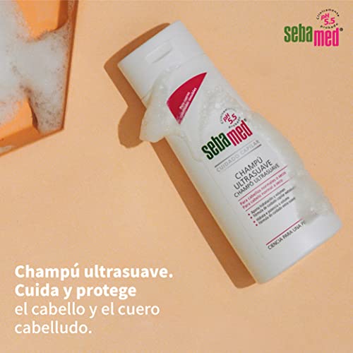 Sebamed Champú Ultrasuave - 200 ml Óptimo para el cuidado diario del cabello y la protección del cuero cabelludo, Refuerza y protege el manto ácido del cuero cabelludo para conseguir un cabello sano