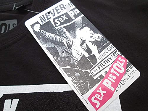 Sex Pistols Camiseta God Save The Queen T-Shirt Música Rock - Oficial (Medium)
