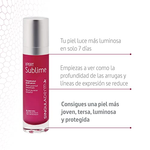 Singuladerm - XPERT Sublime Sérum antiedad 50 ml - Sérum facial - Sérum antiarrugas - Tratamiento antiedad - Efecto tensor - Efecto buena cara