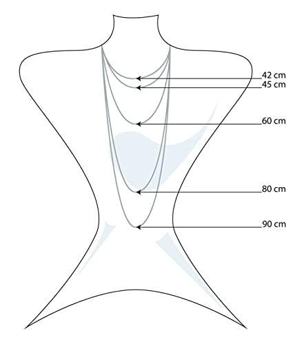 SIX Cadena sencilla con letra N de acero inoxidable dorado para mujer (804-451).