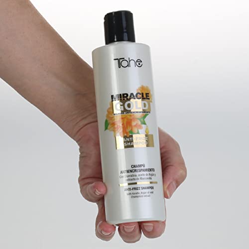 Tahe Miracle Gold Champú Antiencrespamiento, Milagro Anti-Frizz (300 ml)