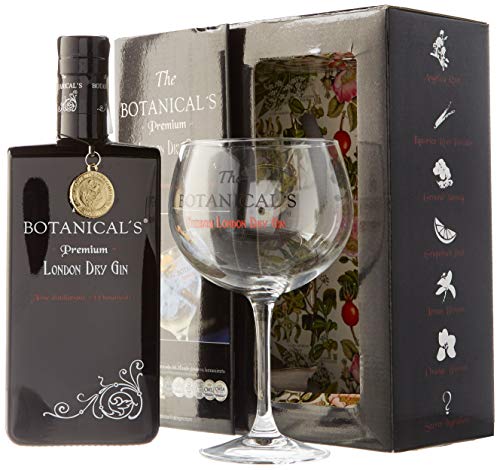 The Botanical's - Pack con Ginebra London Dry y Copa Balón, 700 ml