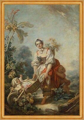 The Joys of Motherhood Jean-Honore Fragonard Madre Baby Karre B A2 02528