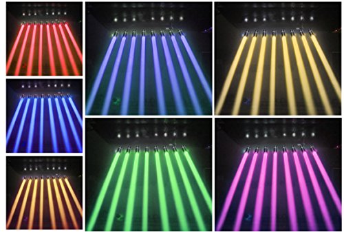 Tom Led 9 W RGB 3-in-1 Pinspot.  Luz con Gobo y Haz. Luces de Escena con Mando a Distancia.