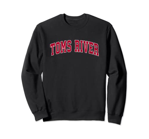 Toms River New Jersey NJ Diseño deportivo vintage Diseño rojo Sudadera