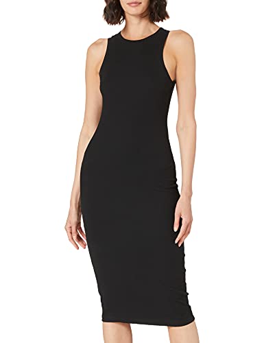 Vero Moda Vmlavender SL Calf Dress VMA Noos Vestido, Black, L para Mujer