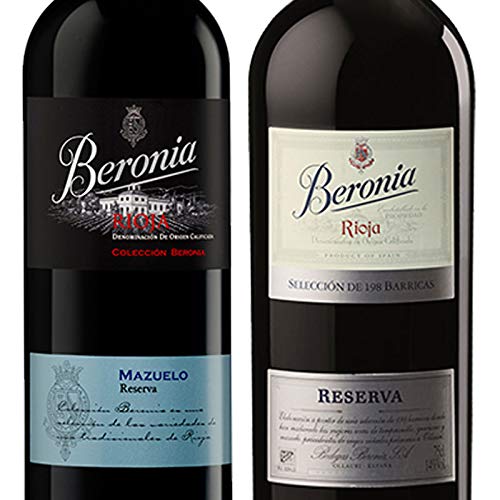Vinos tintos Beronia 198 Barricas y Mazuelo - D.O. La Rioja - Mezclanza Gonzalez Byass (Pack de 4 botellas)