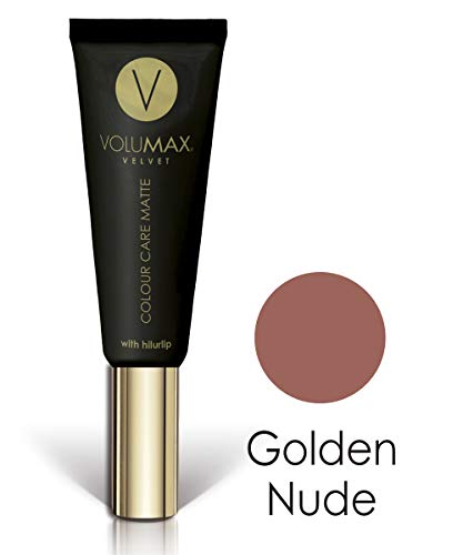 Volumax Velvet Matte Finish | Color, Volumen Y Cuidado Labial | 5 Tonos Acabado Mate | -, Golden Nude, 7.5 Ml