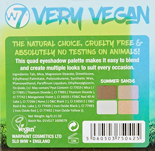 W7 390777_1329482 Very Vegan Eyeshadow Quad