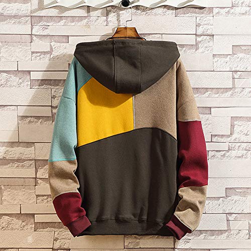 XIAOYAO Hombre Sudadera con Capucha Deportiva Manga Larga Hoodie